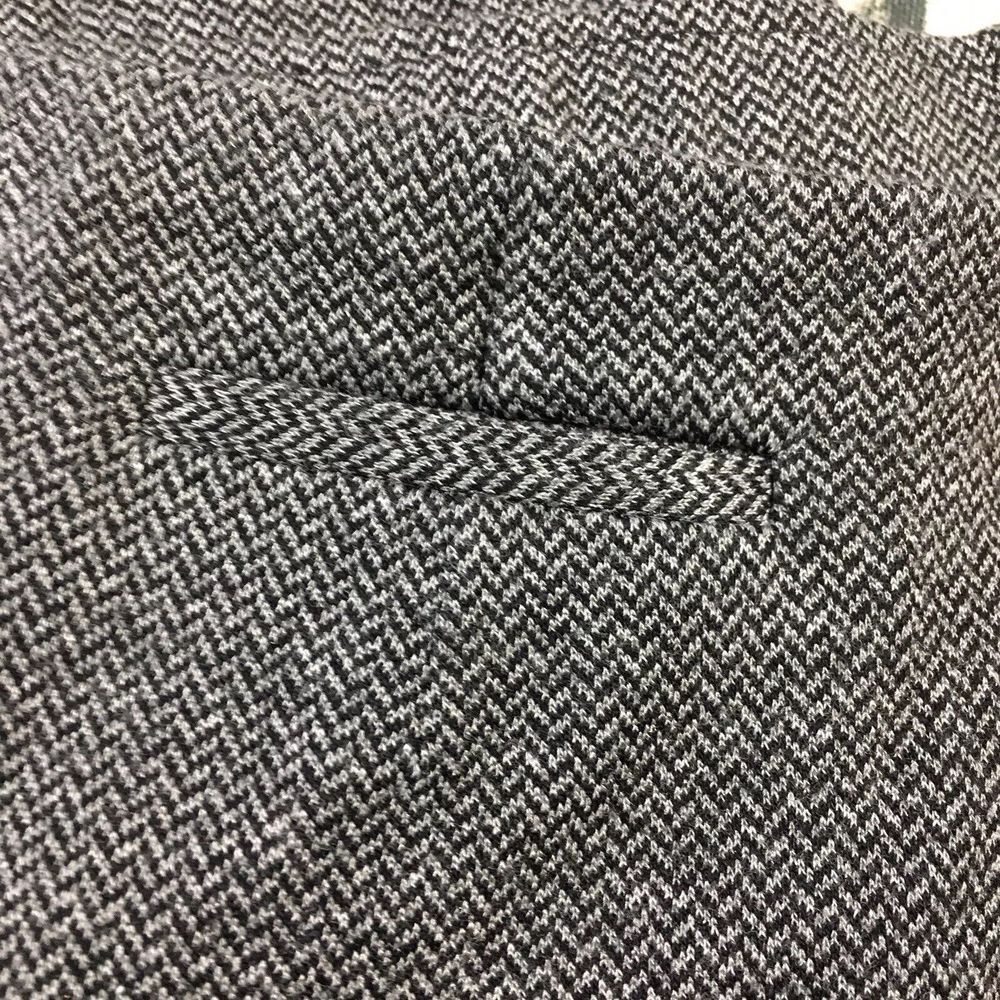 J‎ Jill Ponte Womens Gaucho Pants Sz S Small Capri Gray Chevron Cropped Adjusted - Picture 6 of 8